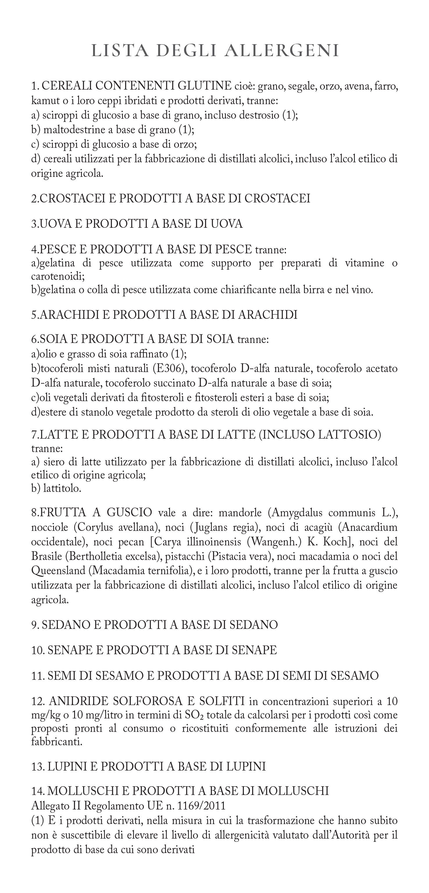 L'Orangerie light lunch favourites menu page 5